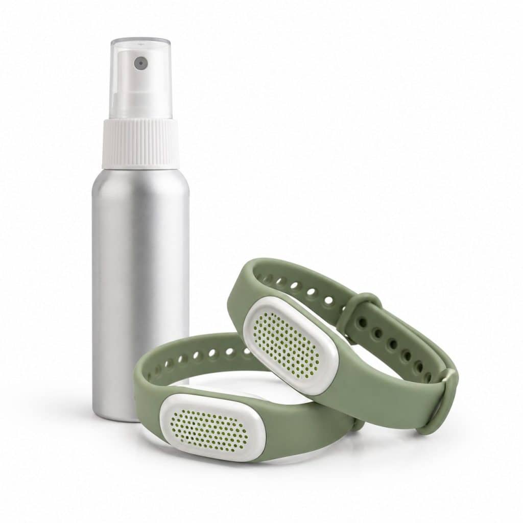 Bracelet anti-moustiques citronnelle lot de 2 présenté seul