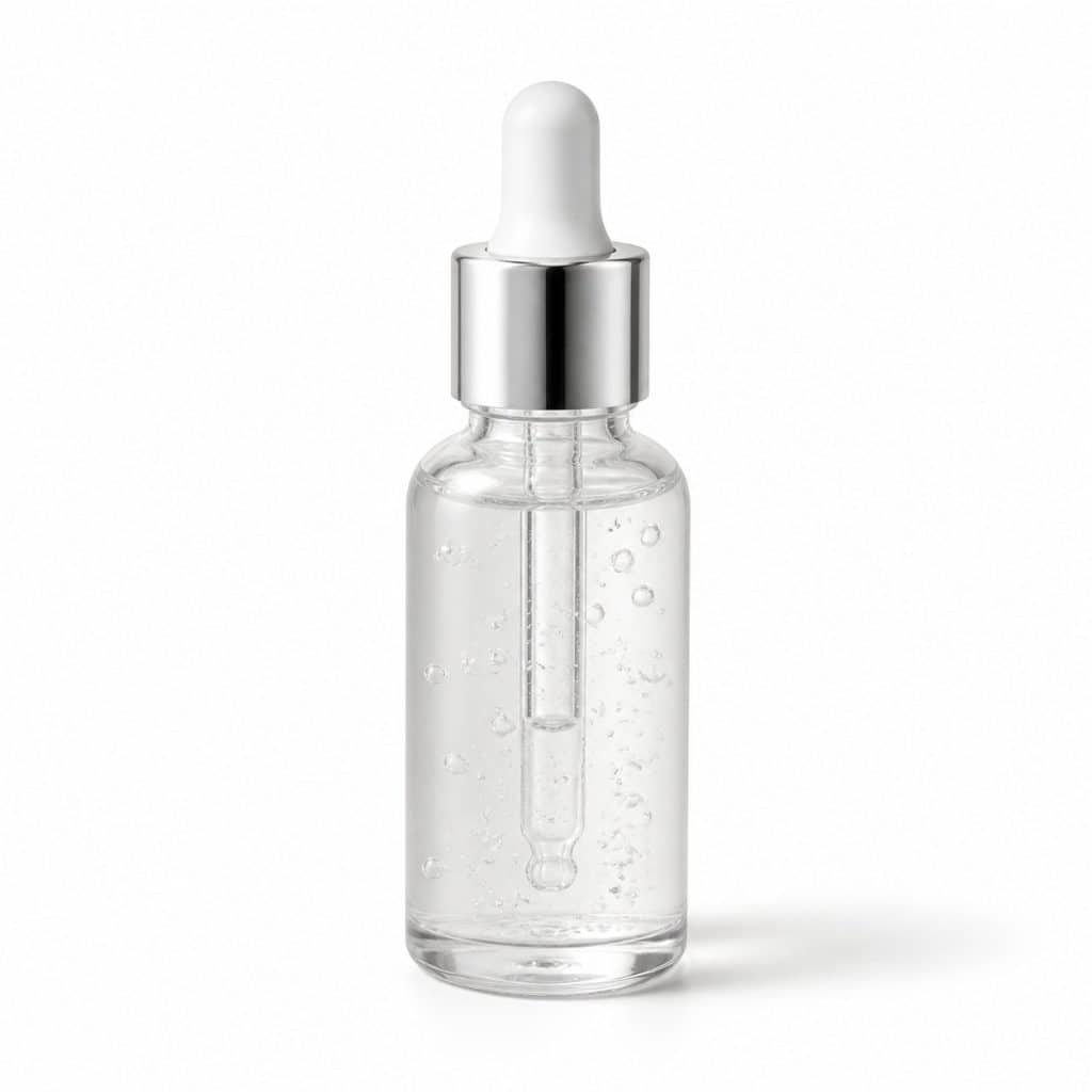 Sérum niacinamide anti-âge pores resserrés présenté seul