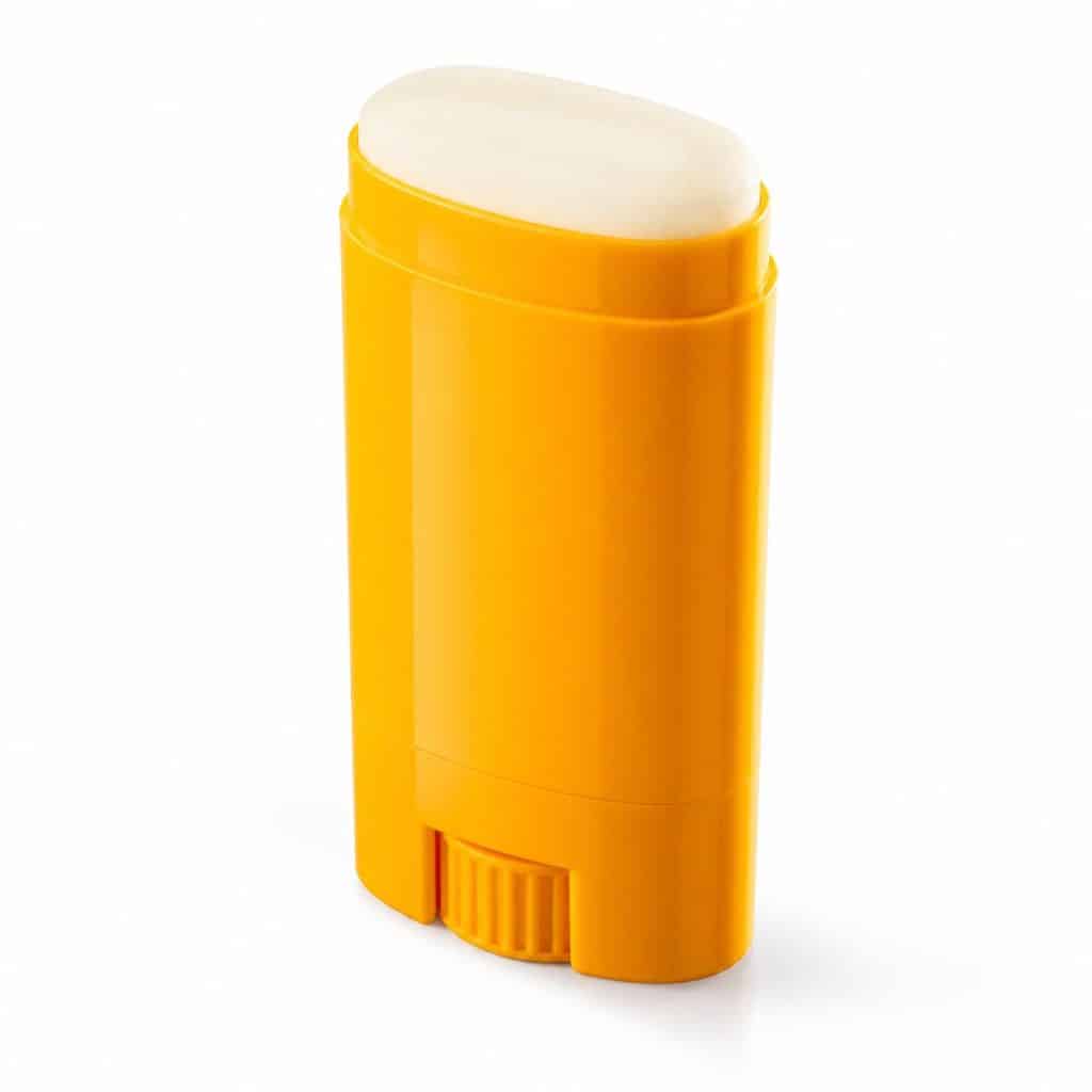 Stick solaire corps zones ciblées SPF50 présenté seul