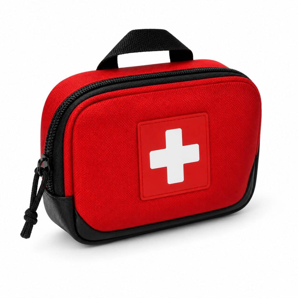 Trousse premiers secours randonnée compacte présenté seul